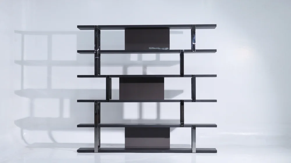 Dalton Chrome Bookcase – Amy Living